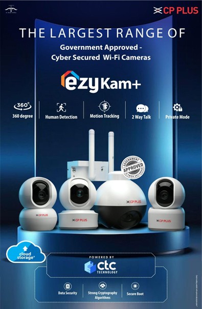 CP PLUS Unveils the Largest Range of Government-Approved & Cyber-Secured Smart Home Wi-Fi Cameras